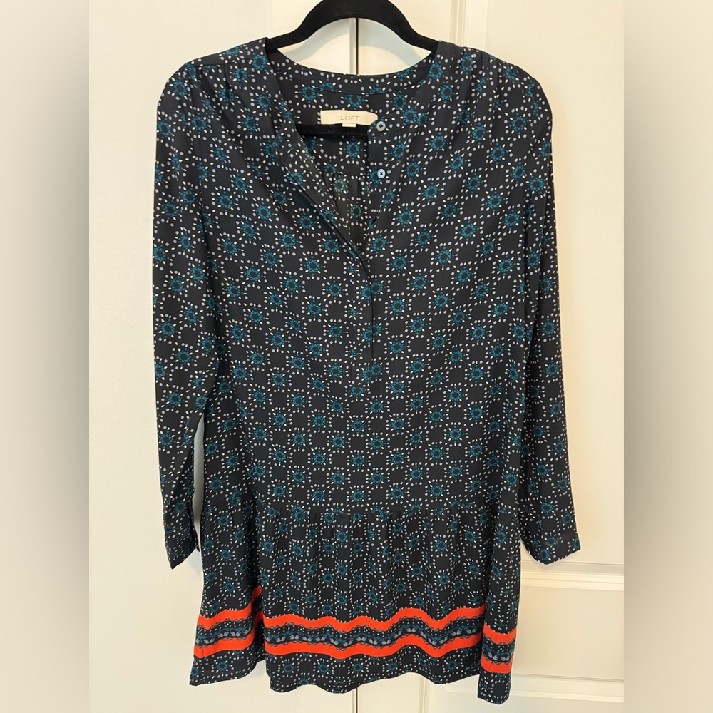 LOFT Drop Waist Shift Dress